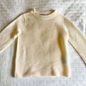 Club Monaco Cream Crew Neck Sweater